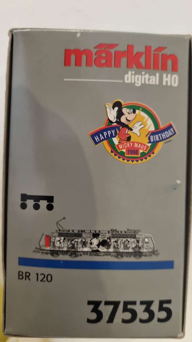 Limited edition. Märklin 37535 Digital HO: Locomotive BR 120 'Mickey Mouse' anniversary 1928-1998.