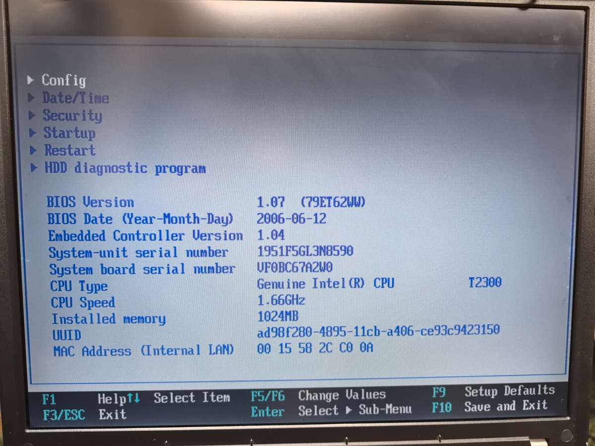 Lenovo ThinkPad T60 Laptop