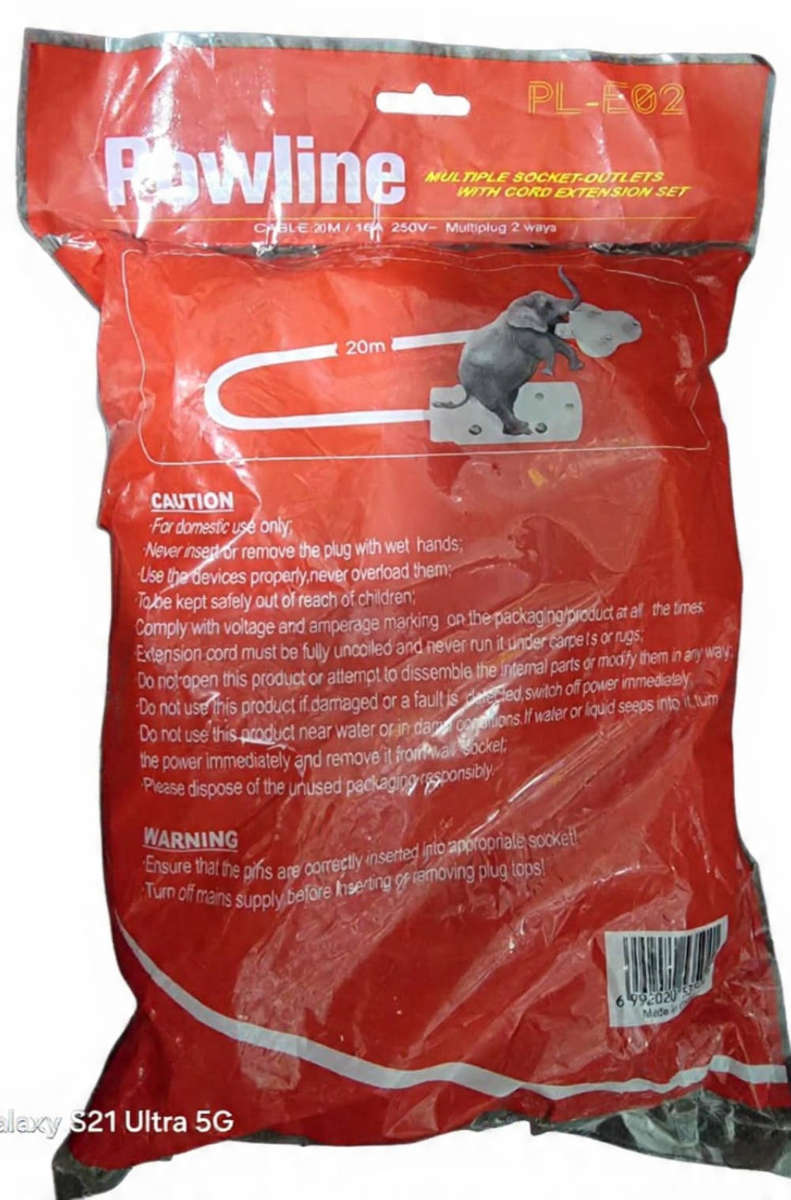 20METER Extension Cable ReelPowline