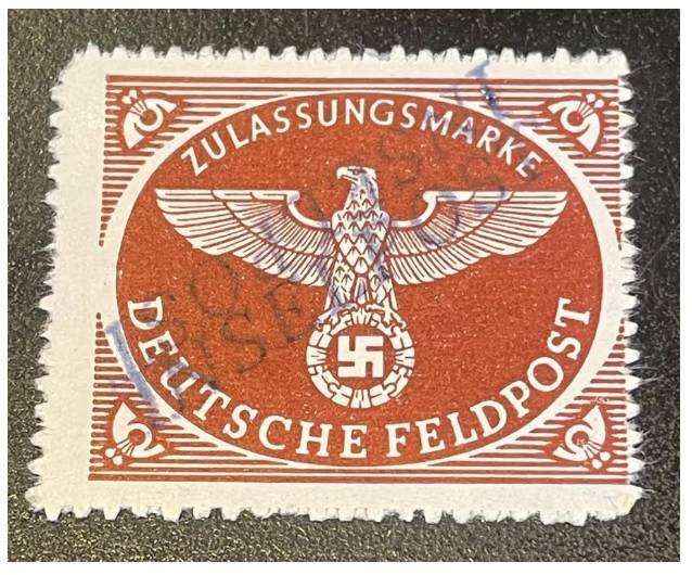 GERMANY - WW2 FELDPOSTMARKEN - UNIQUE 1942 INSELPOST: THE DOUBLE PURPLE OVERPRINT w. 1 x INVERTED