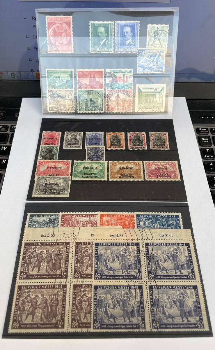 GERMANY - 3 CARDS ON OFFER - ALLENSTEIN + DEUTSCHE REICH AND DEUTSCHE BUND