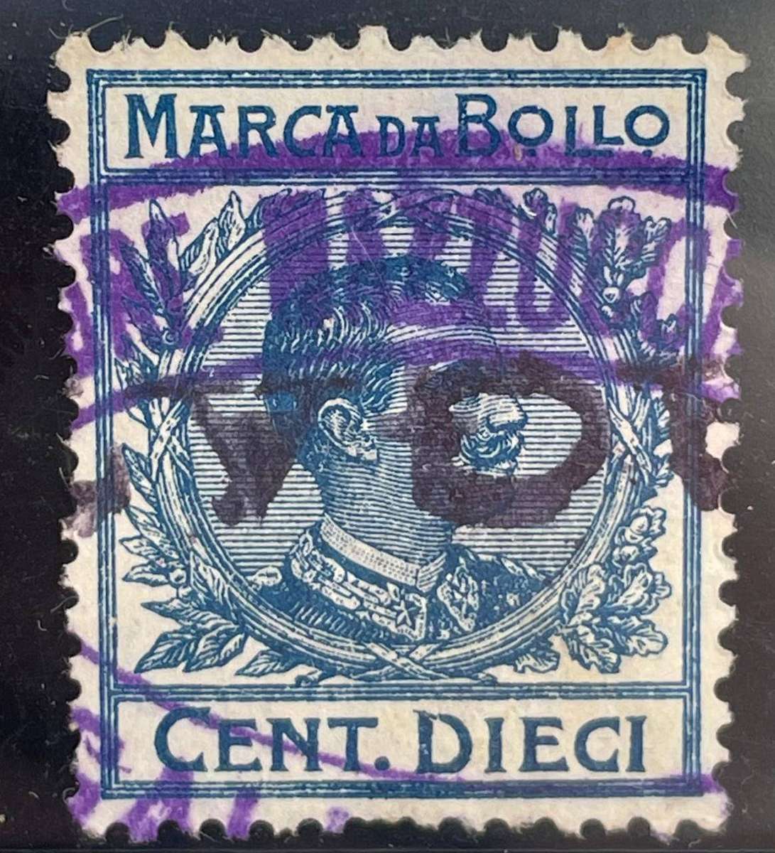 ITALY 1905-20 - MARCA DA BOLLO - REVENUE 10 CENTESIMI USED VIT. EMMANUEL