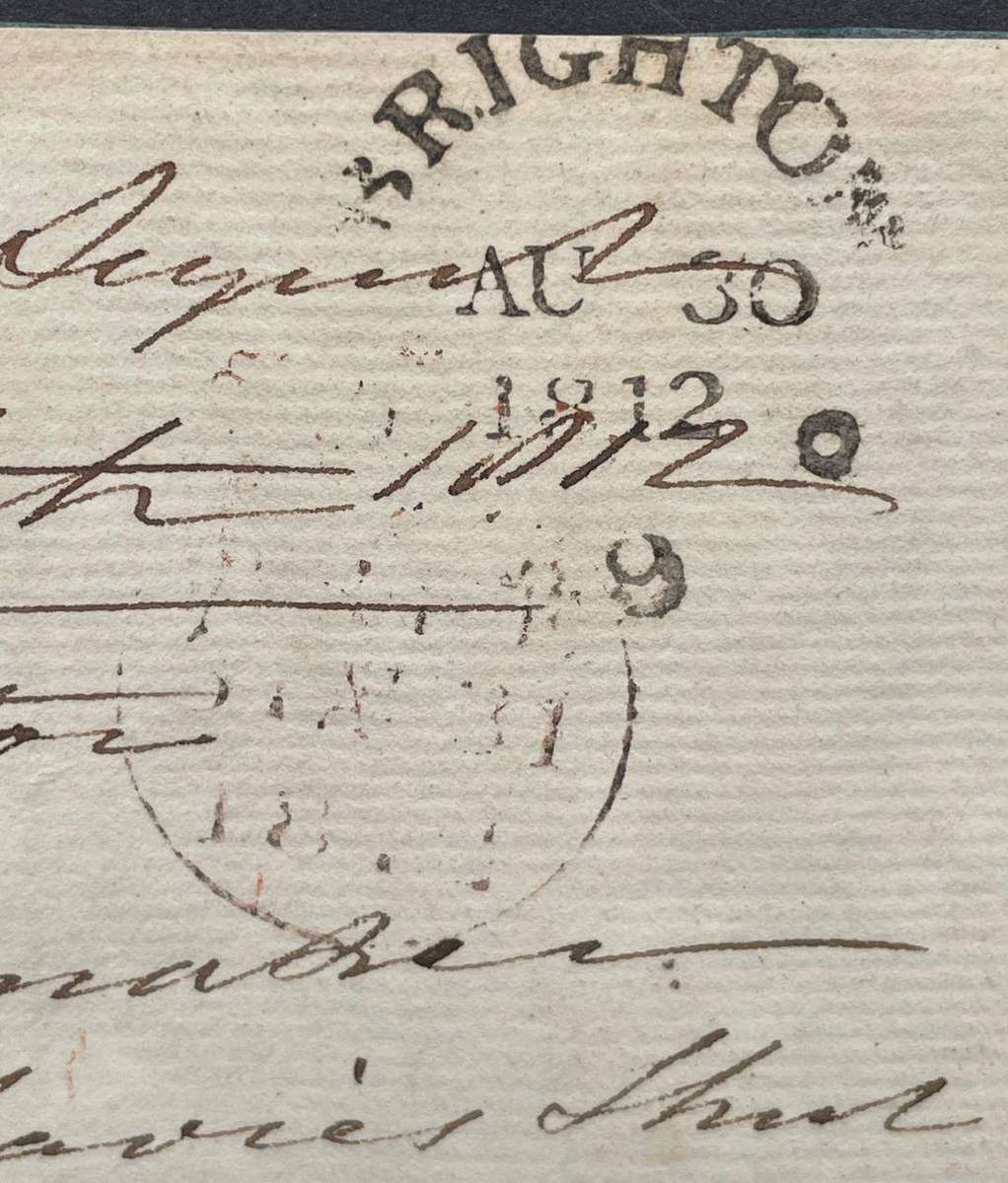 CGH - 1812 LORD CHARLES SOMERSET SIGNED w. COA LETTER FRONT BRIGHTON TO LONDON CDS