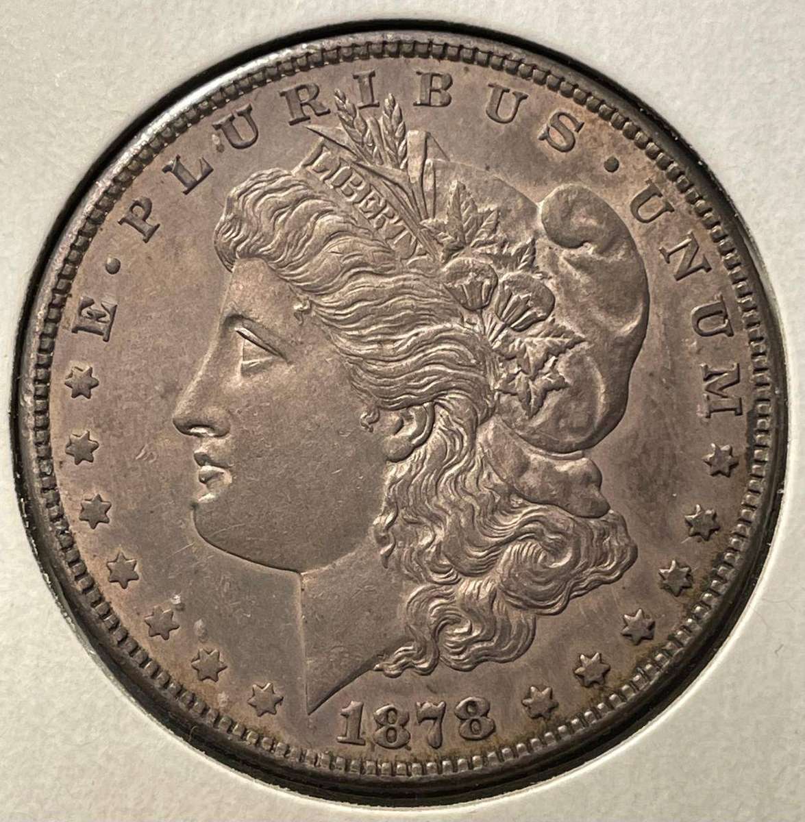 USA - UNC 1878 MORGAN DOLLAR WITH VAM 7 TAIL FEATHERS VARIETY - 7 TF VAM-163 [2]