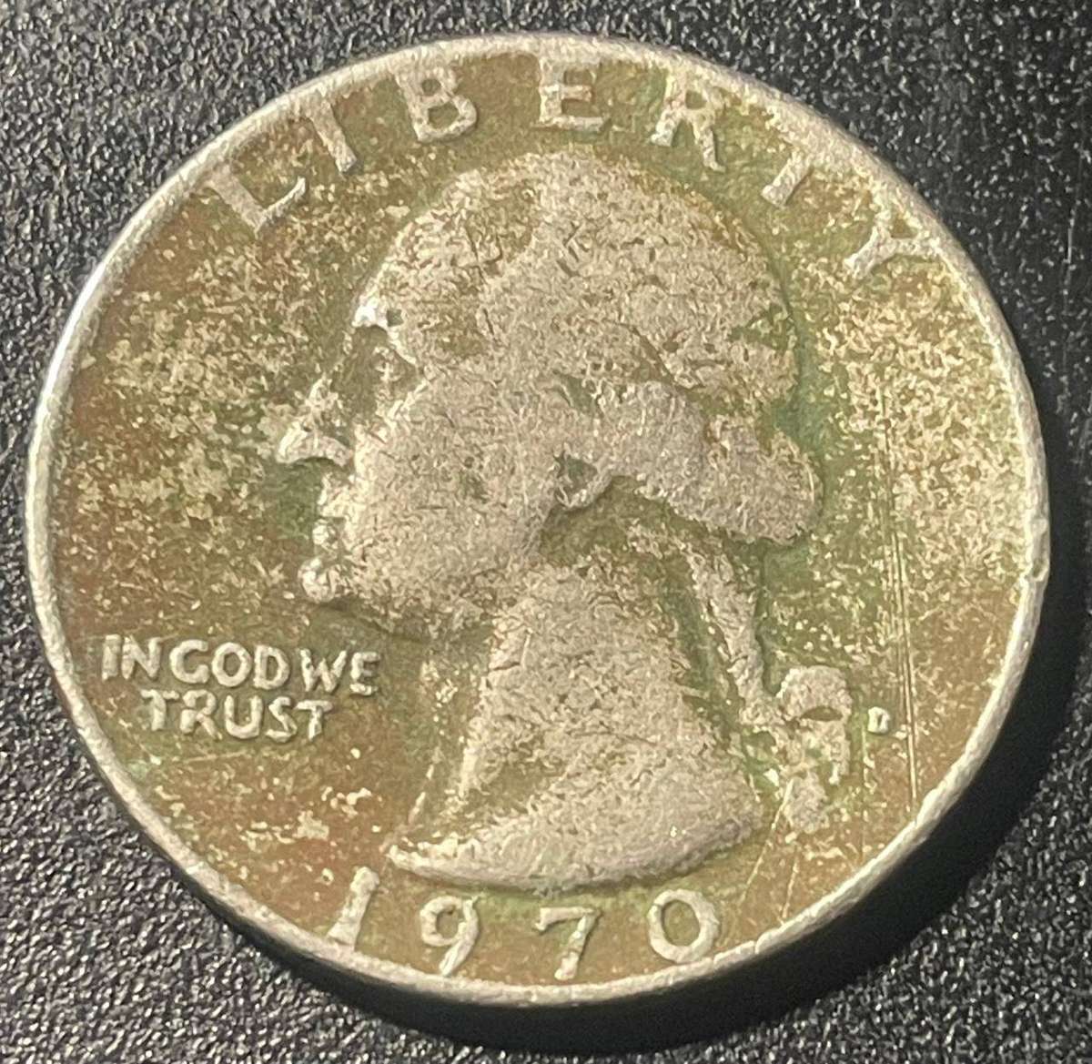 USA - 1970D QUARTER DOLLAR FINE USED [2]