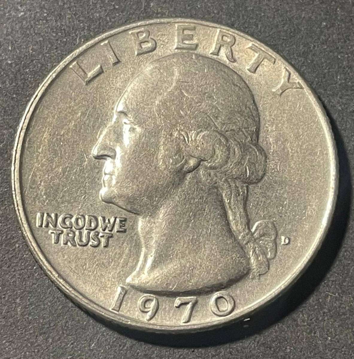 USA - 1970 QUARTER DOLLAR FINE USED