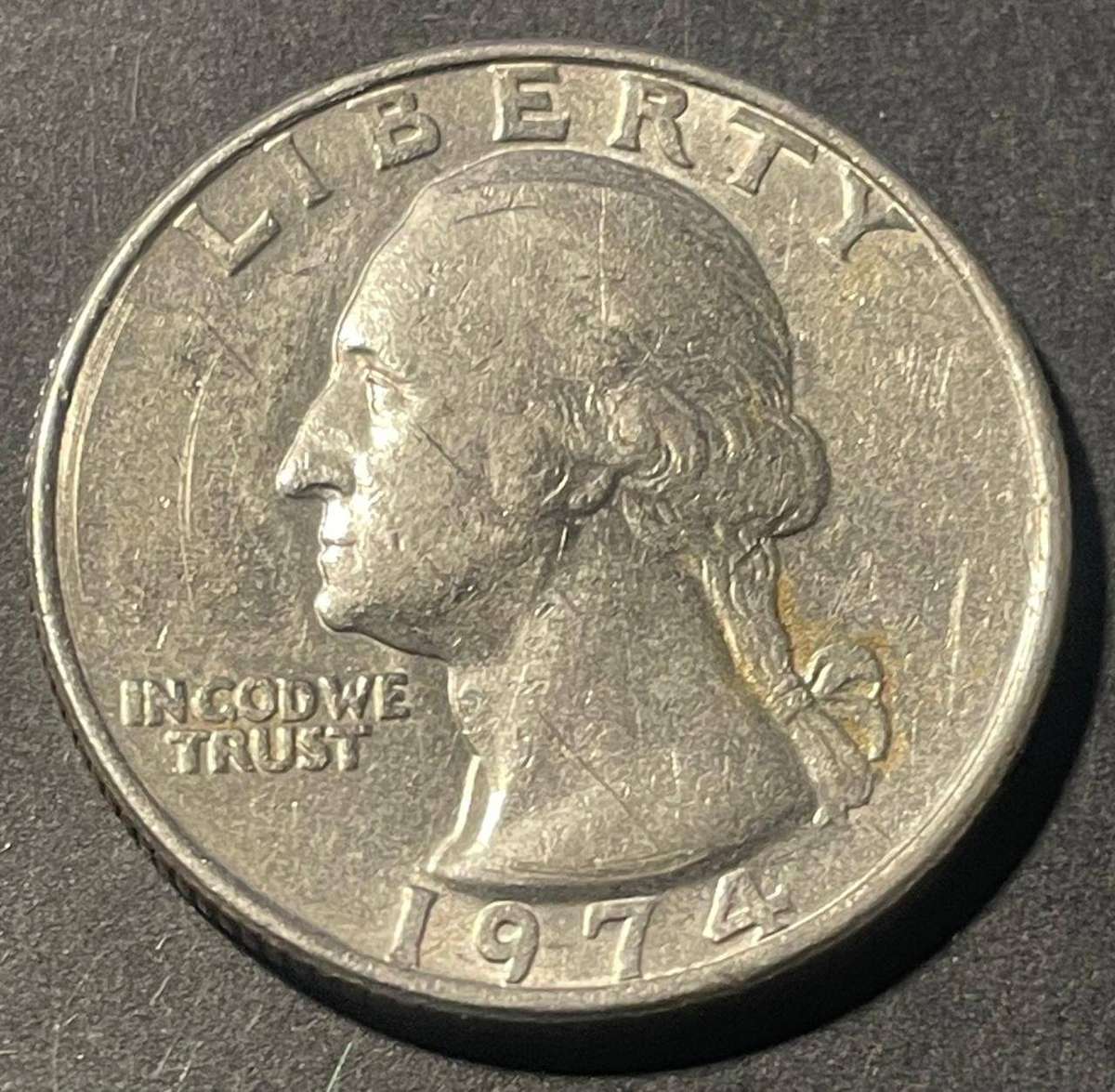 USA - 1974 QUARTER DOLLAR FINE USED