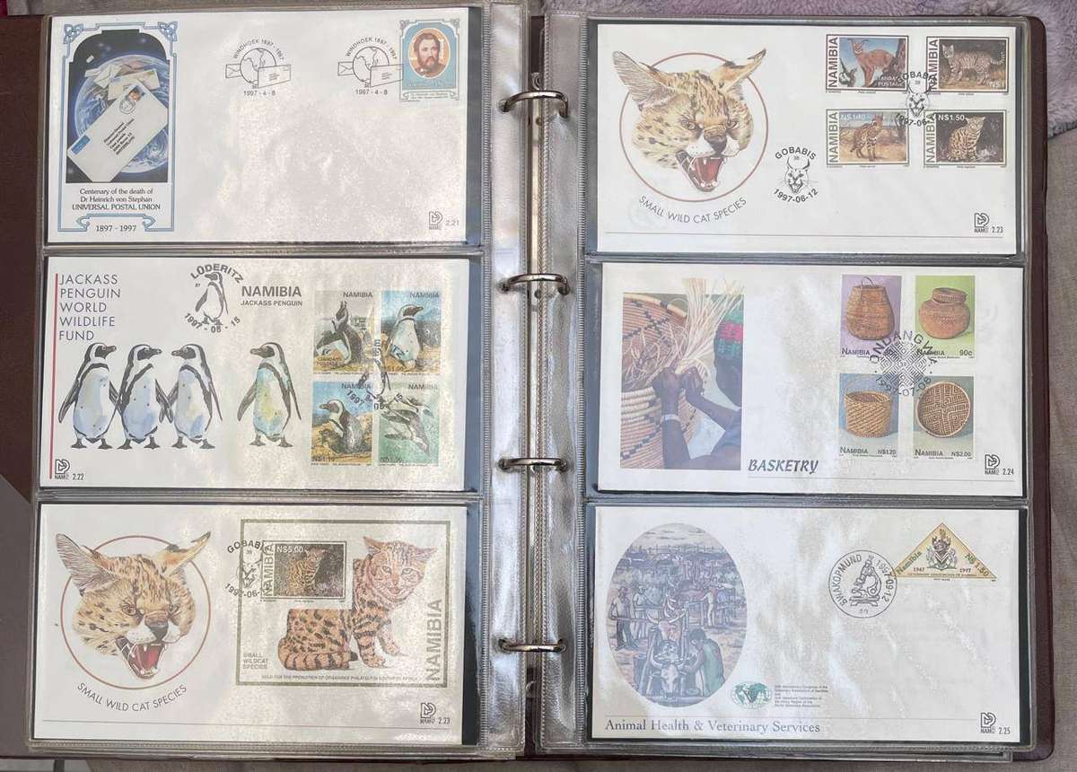 NAMIBIA - 1990 - 2000 - 78 ATTRACTIVE COLOURFUL FDC'S IN ALBUM HAVE A LOOK
