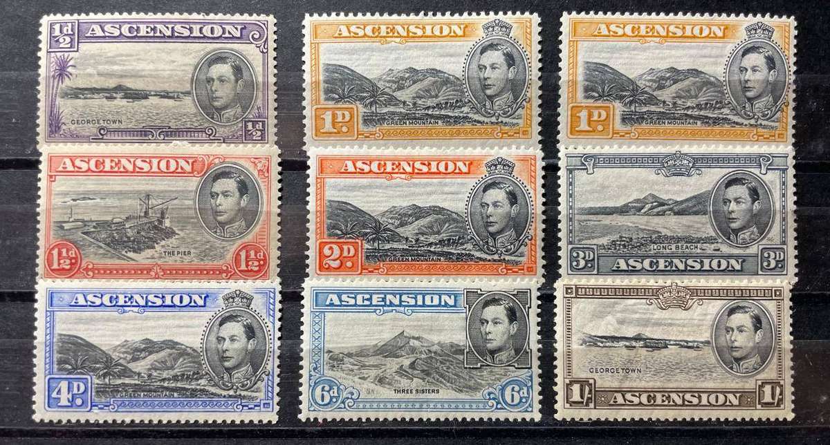 ASCENSION KGVI 1938-53 PART SET TO 1 / MM*
