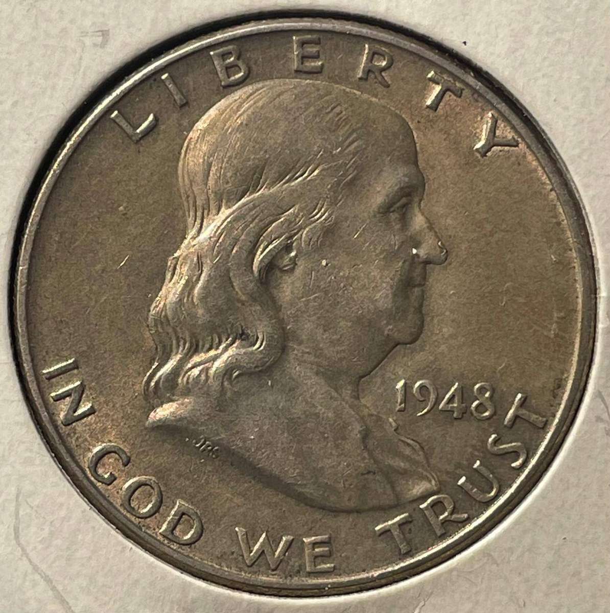 1948 FRANKLIN HALF DOLLAR 50C SILVER COIN 0.90%