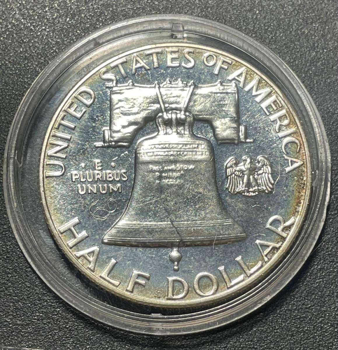 1961 FRANKLIN HALF DOLLAR 50C PROOF SILVER COIN - FROM PROOF SET