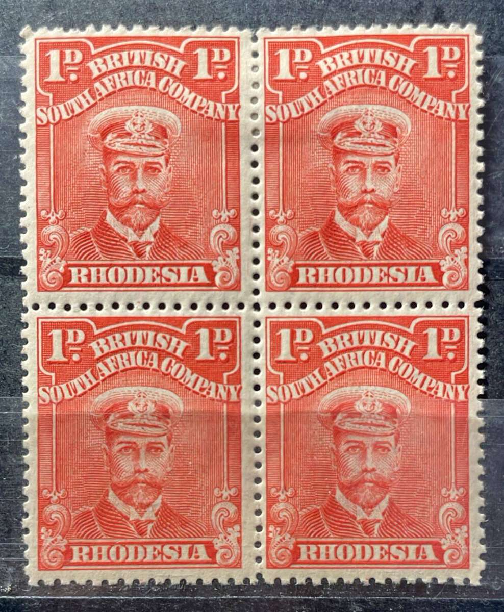 RHODESIA - 1913 & 1924 KGV BLOCKS AND PAIRS - MNH & MM PART 2