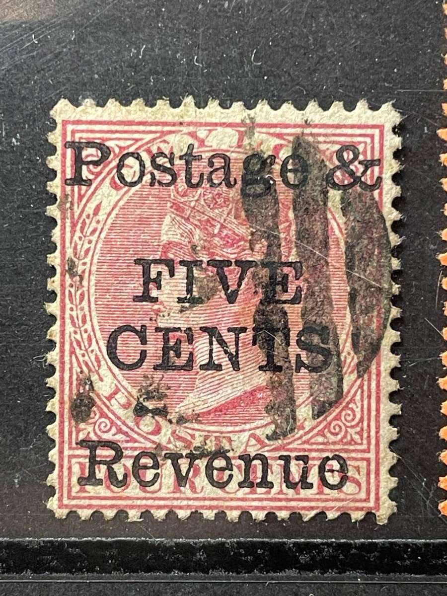 CEYLON - QV - 1885 - 1 RUPEE 12 c [12.5 P.] / 2 RUPEE 50 c / 5 CENTS