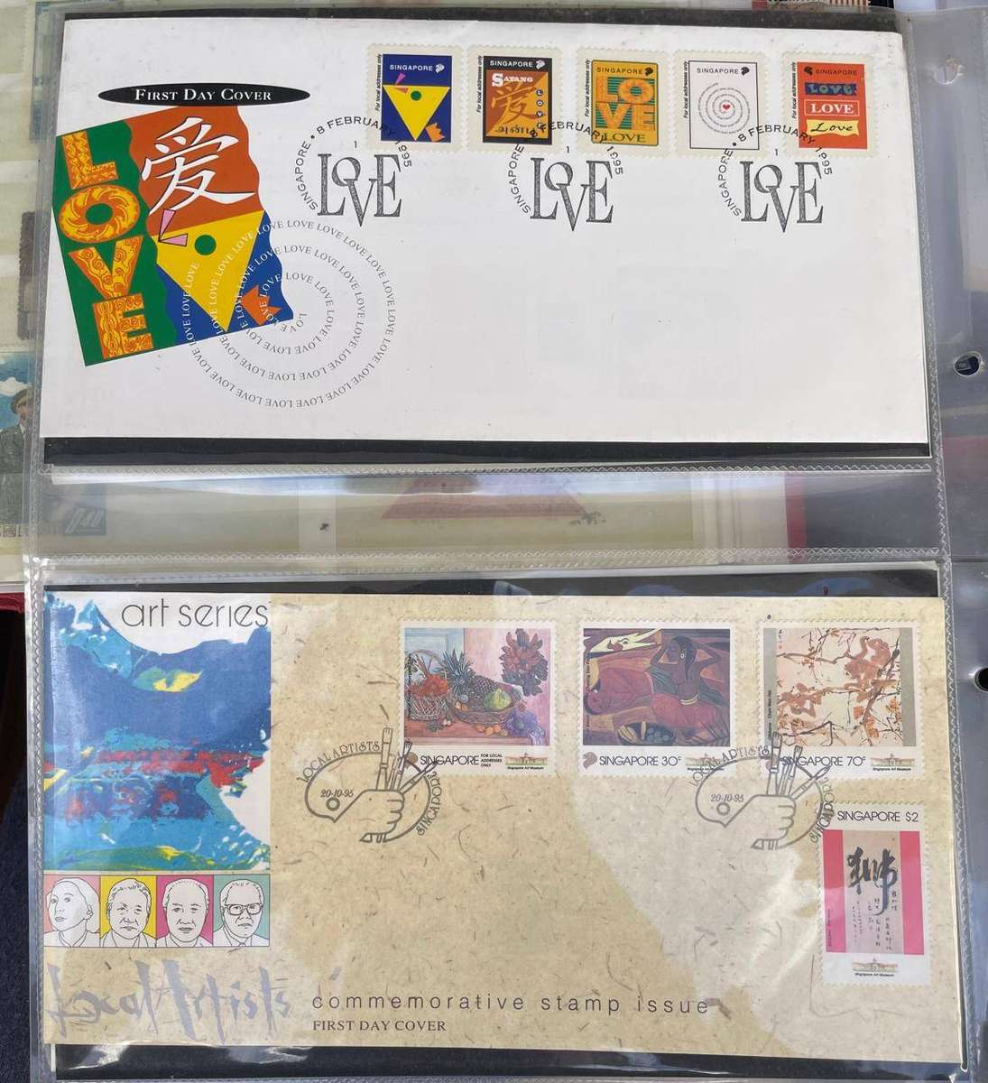 SINGAPORE - 31 X FDC'S FROM 1995 & 1996 EXHIBITION 95 & ZODIAC SERIES + SINO RELATIONS