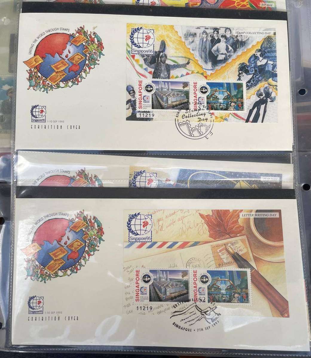 SINGAPORE - 31 X FDC'S FROM 1995 & 1996 EXHIBITION 95 & ZODIAC SERIES + SINO RELATIONS