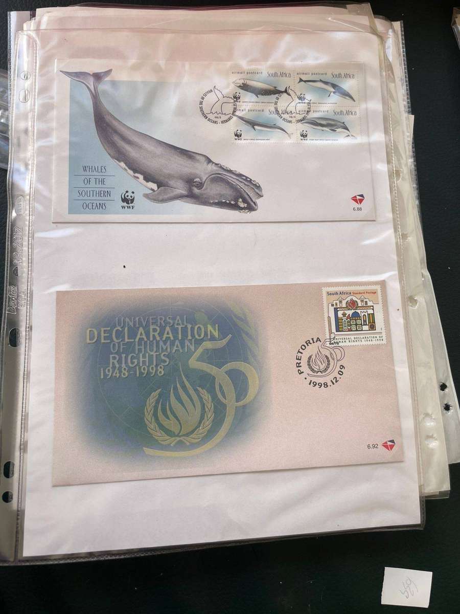 RSA 54 X FDC'S 1998-2001 - NO.S 6.11 TO 7.8 + 4TH & 5TH DEF. SERIES FDC'S