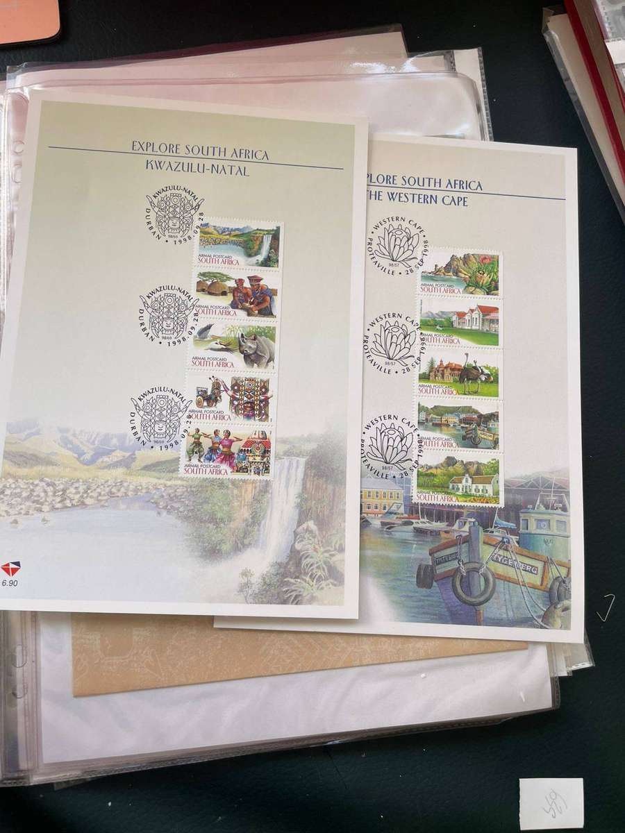 RSA 54 X FDC'S 1998-2001 - NO.S 6.11 TO 7.8 + 4TH & 5TH DEF. SERIES FDC'S