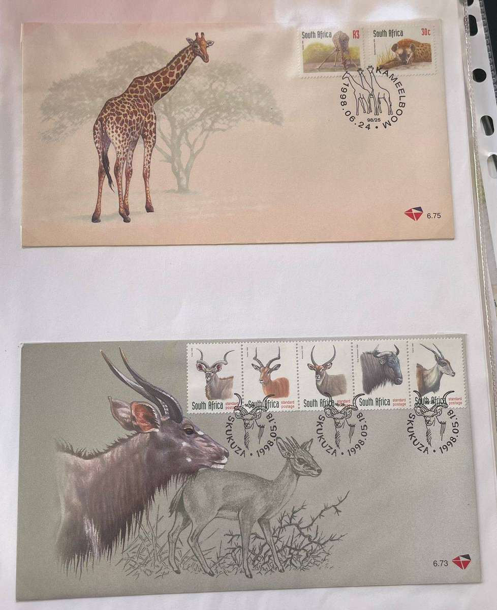 RSA 54 X FDC'S 1998-2001 - NO.S 6.11 TO 7.8 + 4TH & 5TH DEF. SERIES FDC'S