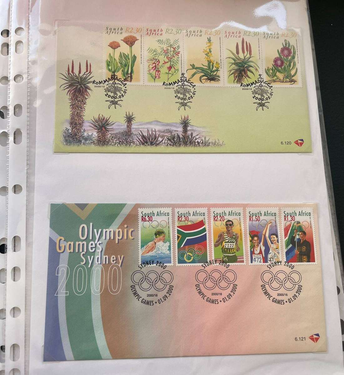 RSA 54 X FDC'S 1998-2001 - NO.S 6.11 TO 7.8 + 4TH & 5TH DEF. SERIES FDC'S