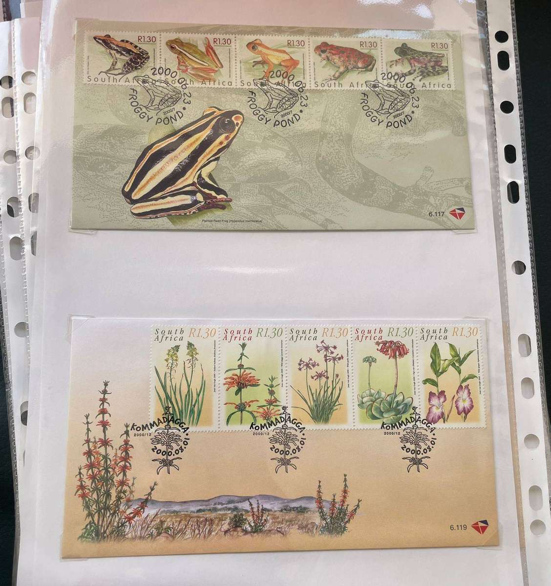 RSA 54 X FDC'S 1998-2001 - NO.S 6.11 TO 7.8 + 4TH & 5TH DEF. SERIES FDC'S