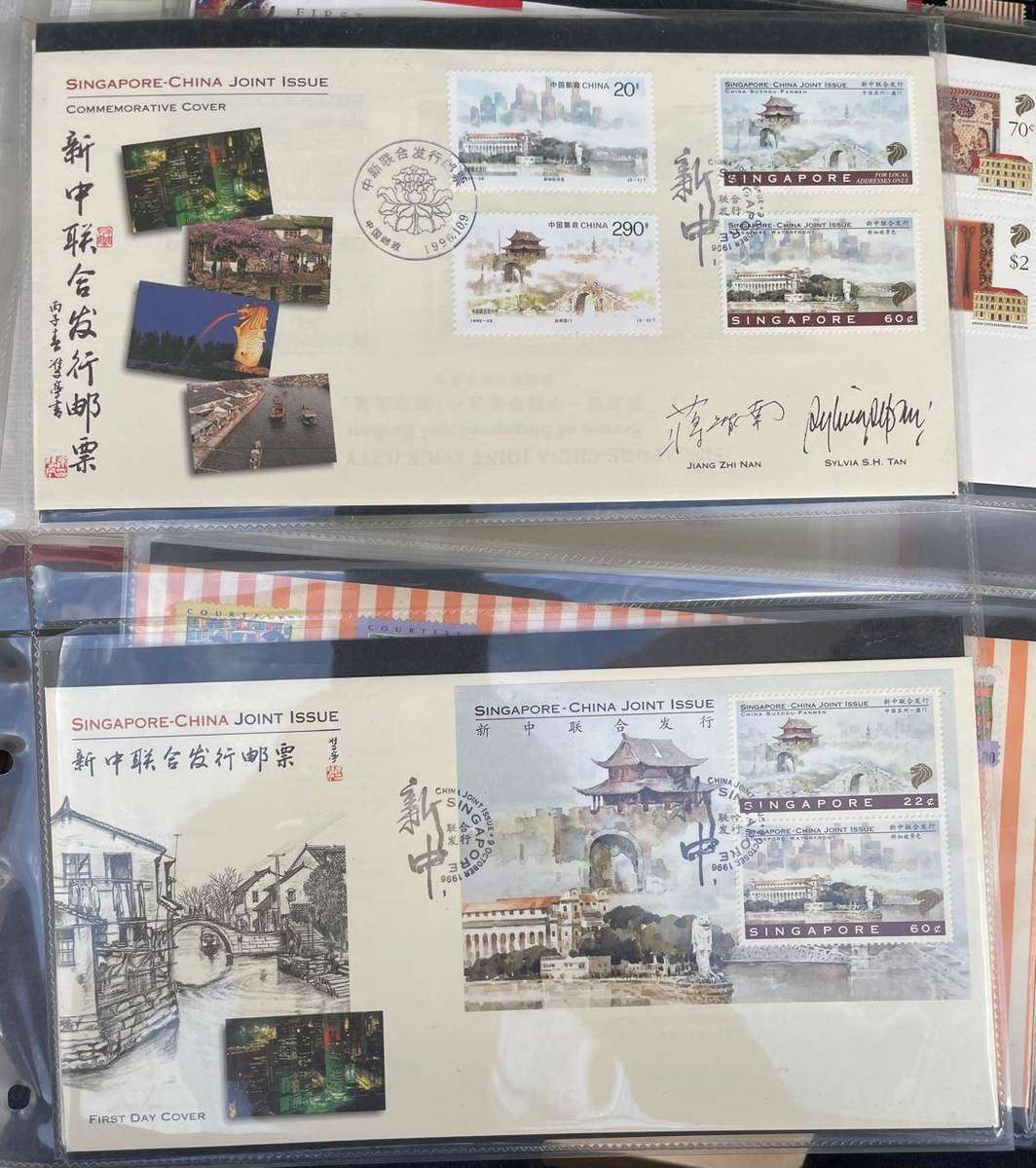 SINGAPORE - 31 X FDC'S FROM 1995 & 1996 EXHIBITION 95 & ZODIAC SERIES + SINO RELATIONS