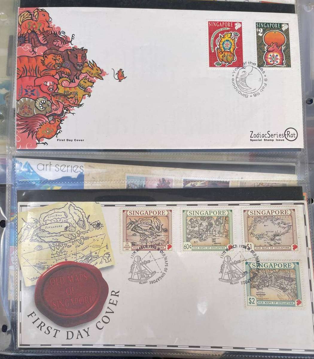 SINGAPORE - 31 X FDC'S FROM 1995 & 1996 EXHIBITION 95 & ZODIAC SERIES + SINO RELATIONS