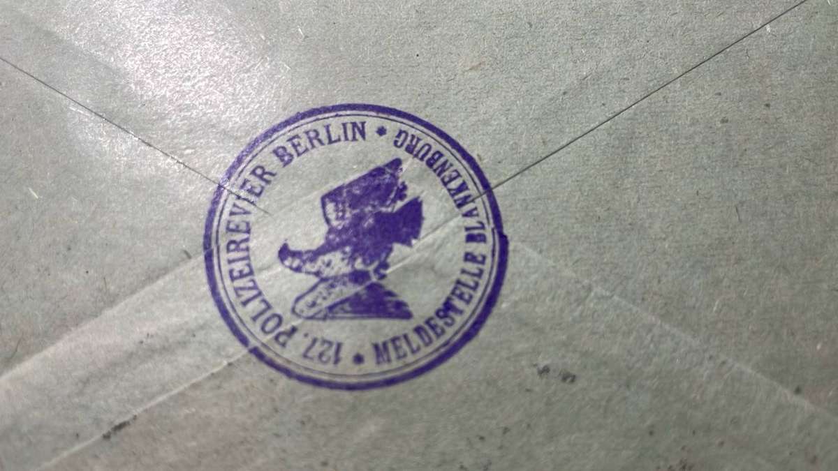 GERMANY DIENSMARK COVER - BERLIN POLICE TO KOTTBUS - 1922