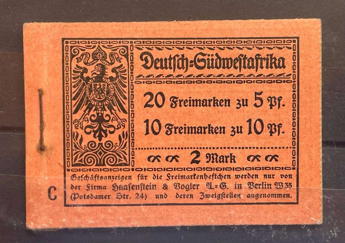 GERMANY - 1913 GSWA ORIGINAL BOOKLET C - COMPLETE MINT WITH ADVERTISEMENTS