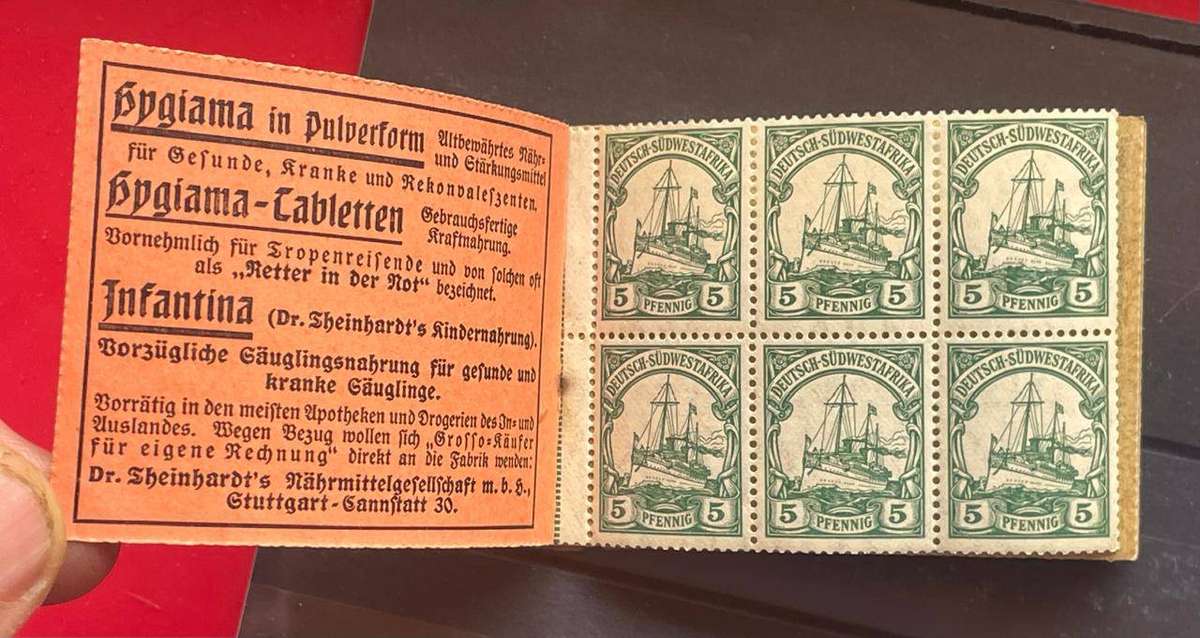 GERMANY - 1913 GSWA ORIGINAL BOOKLET C - COMPLETE MINT WITH ADVERTISEMENTS
