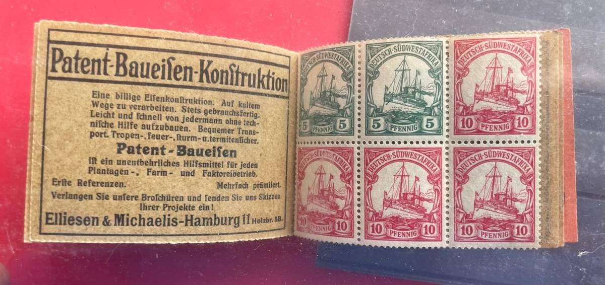 GERMANY - 1913 GSWA ORIGINAL BOOKLET C - COMPLETE MINT WITH ADVERTISEMENTS