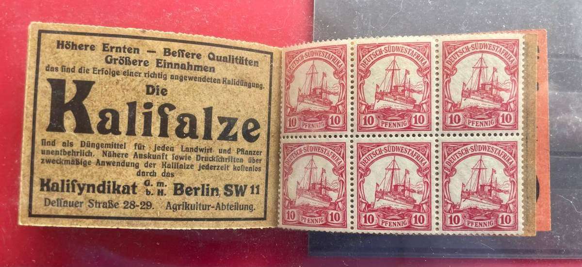 GERMANY - 1913 GSWA ORIGINAL BOOKLET C - COMPLETE MINT WITH ADVERTISEMENTS