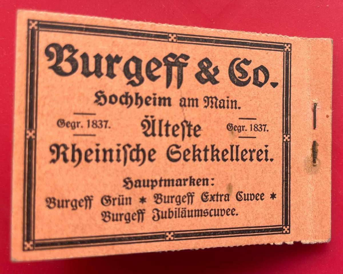 GERMANY - 1913 GSWA ORIGINAL BOOKLET C - COMPLETE MINT WITH ADVERTISEMENTS