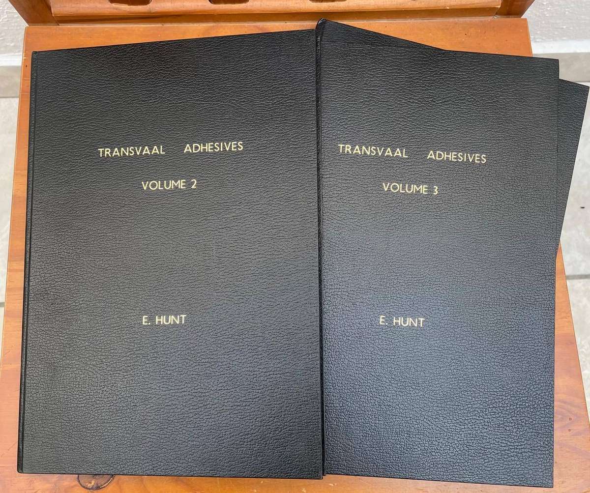 ZAR / TRANSVAAL: E. HUNT - TRANSVAAL ADHESIVES STAMPS 4 X REF. BOOK - PART 2-5 [4 REFERENCE BOOKS]