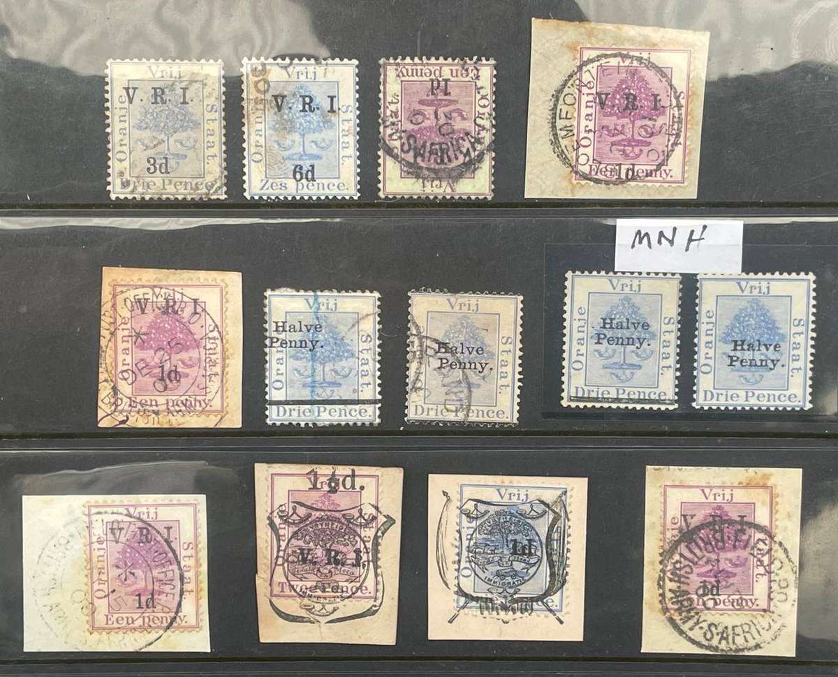 OFS - BRITISH OCC. OVERPRINTS VILJOENSDRIF / ARMY PO CANCELS  MINT & USED