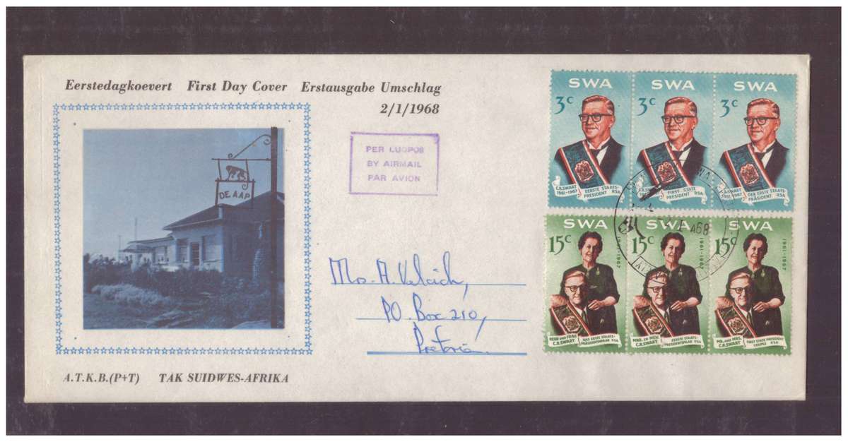 SWA 1967-68 2 ATTRACTIVE ILLUSTRATED LARGE FORMAT ATKB COVERS VERWOERD & SWART