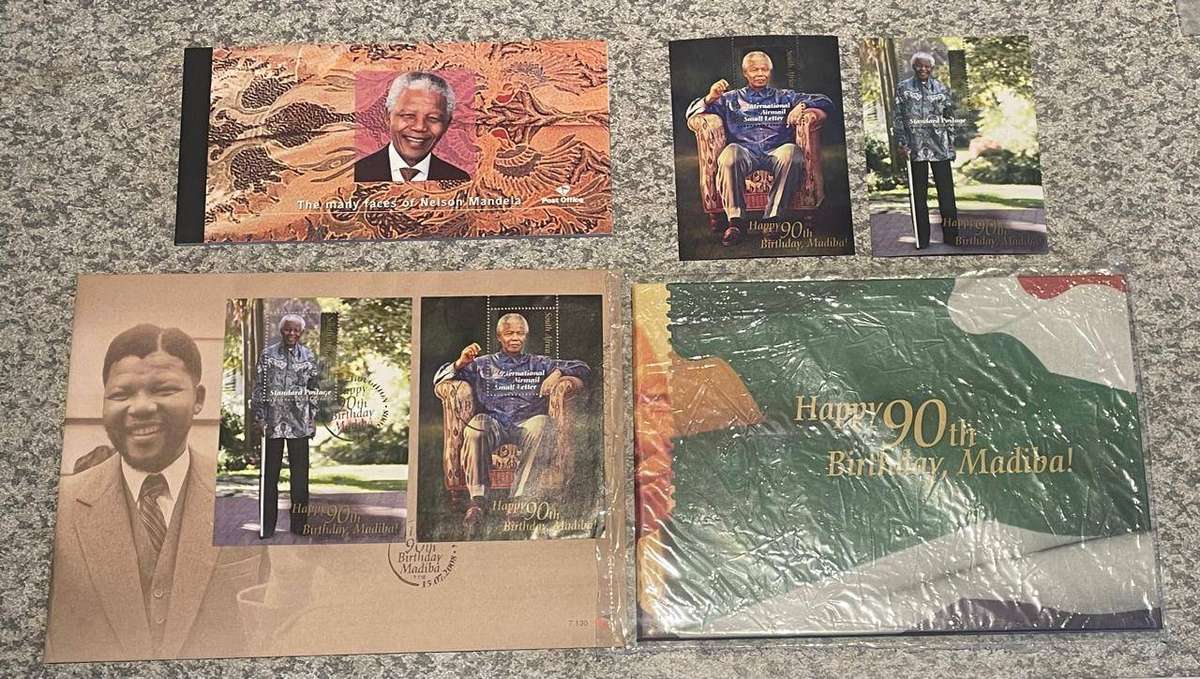 SA - 2008 MANDELA 90TH BIRTHDAY STAMP ISSUE FDC HARDCOVER BOOK