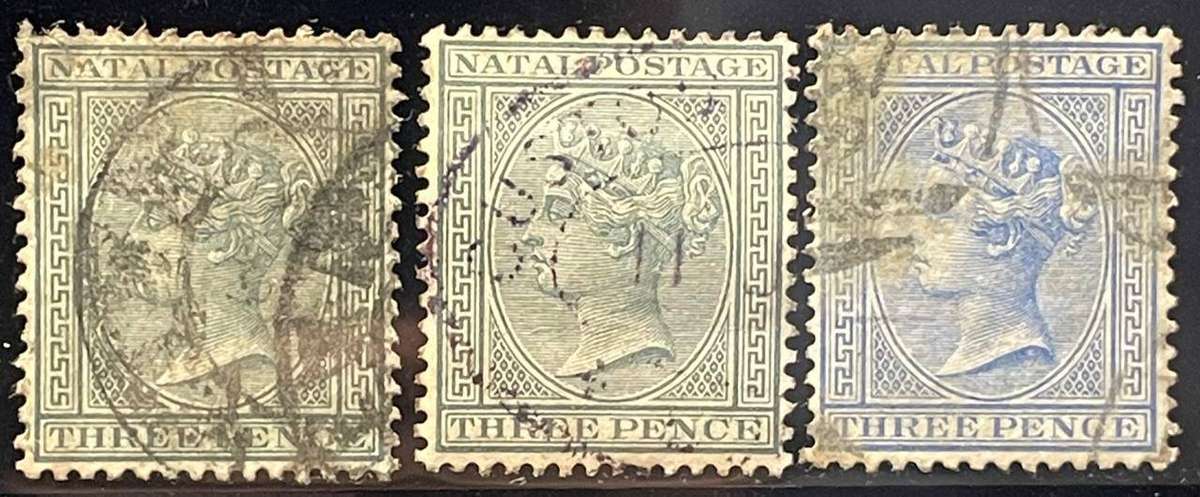 NATAL - QV SELECTION 1880'S - 1890'S - VFU - 15 STAMPS