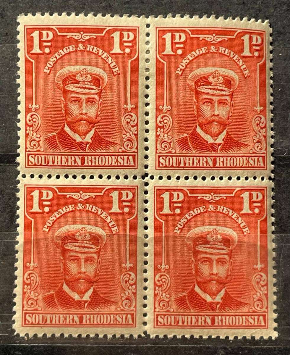 SOUTHERN RHODESIA - 1924 KGV BLOCKS AND PAIRS - MNH & MM PART 1
