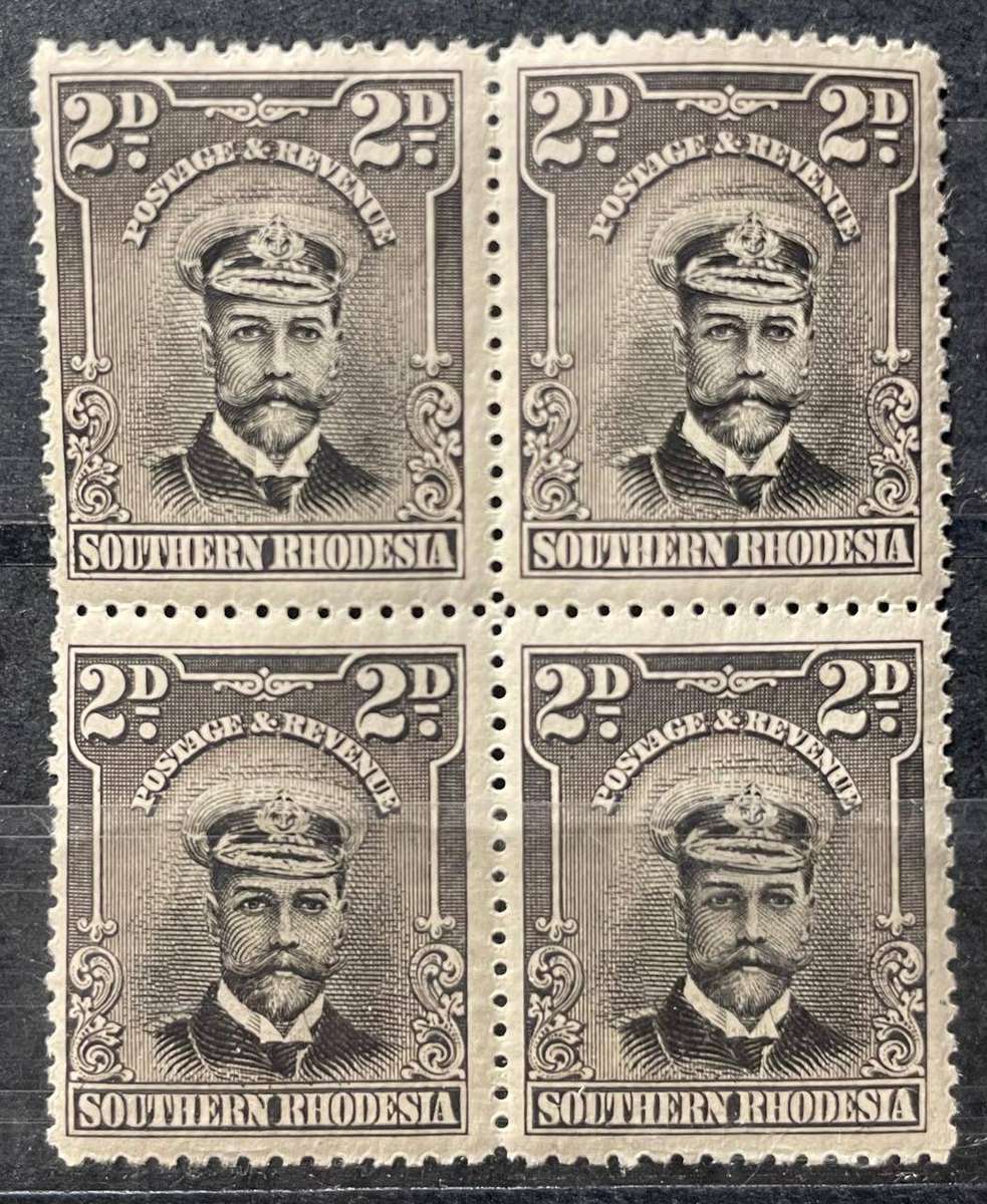 SOUTHERN RHODESIA - 1924 KGV BLOCKS AND PAIRS - MNH & MM PART 1