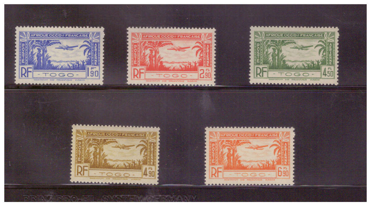 FRENCH TOGO 1940 AIRMAILS COMPLETE SET MNH