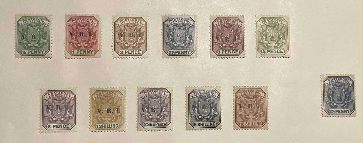 TRANSVAAL - 1900 OVERPRINT "V.R.I." IN BLACK - MM* TO 10 /