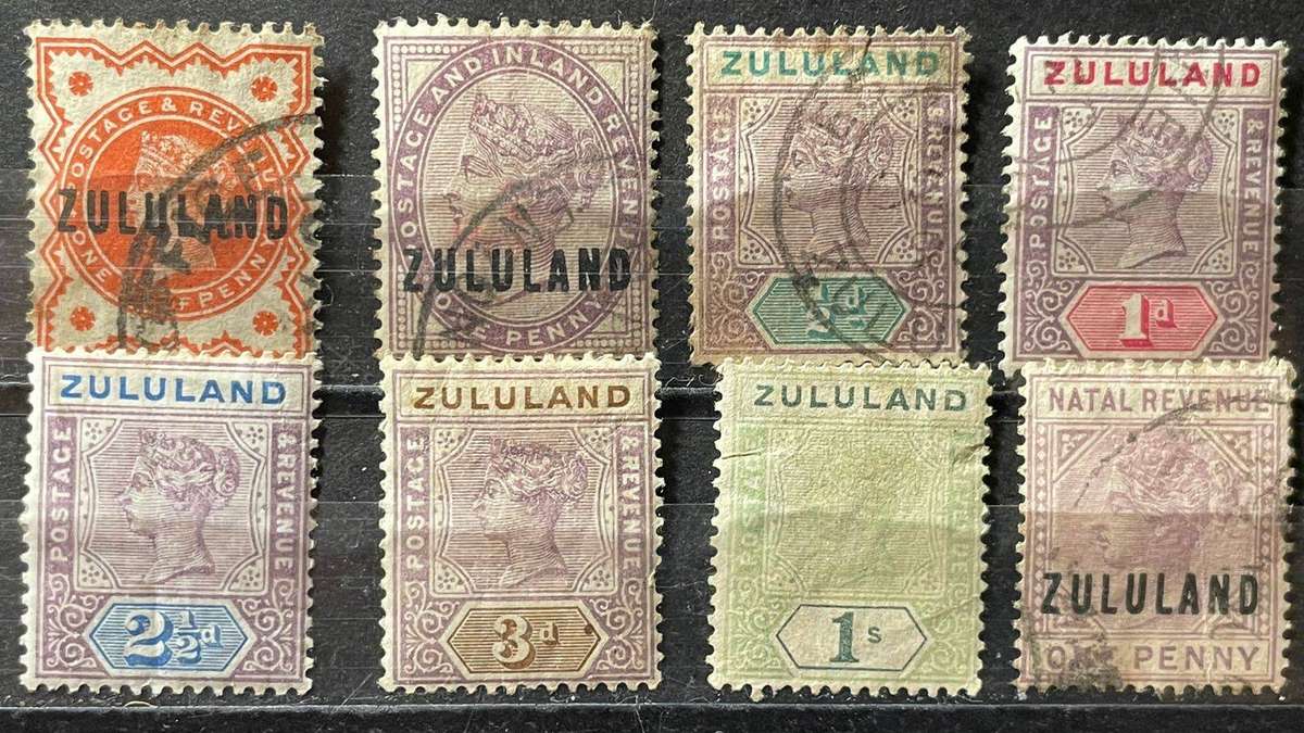 ZULULAND 1888 - 1896 USED AND MH SELECTION CV R1645