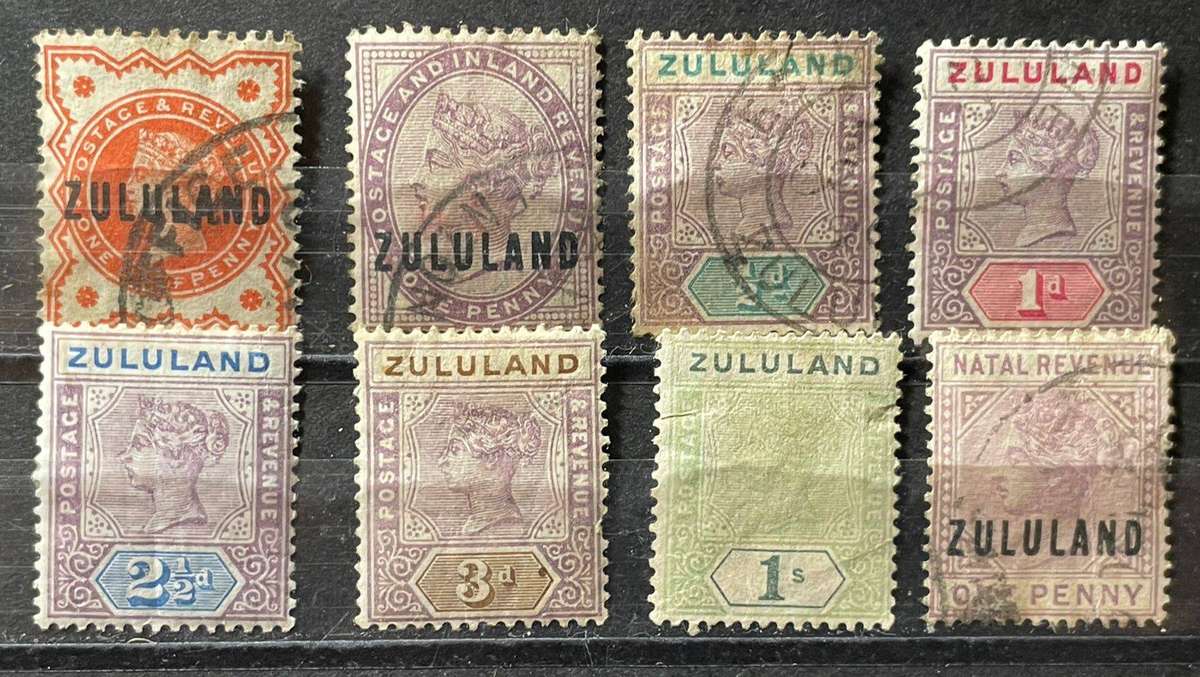 ZULULAND 1888 - 1896 USED AND MH SELECTION CV R1645