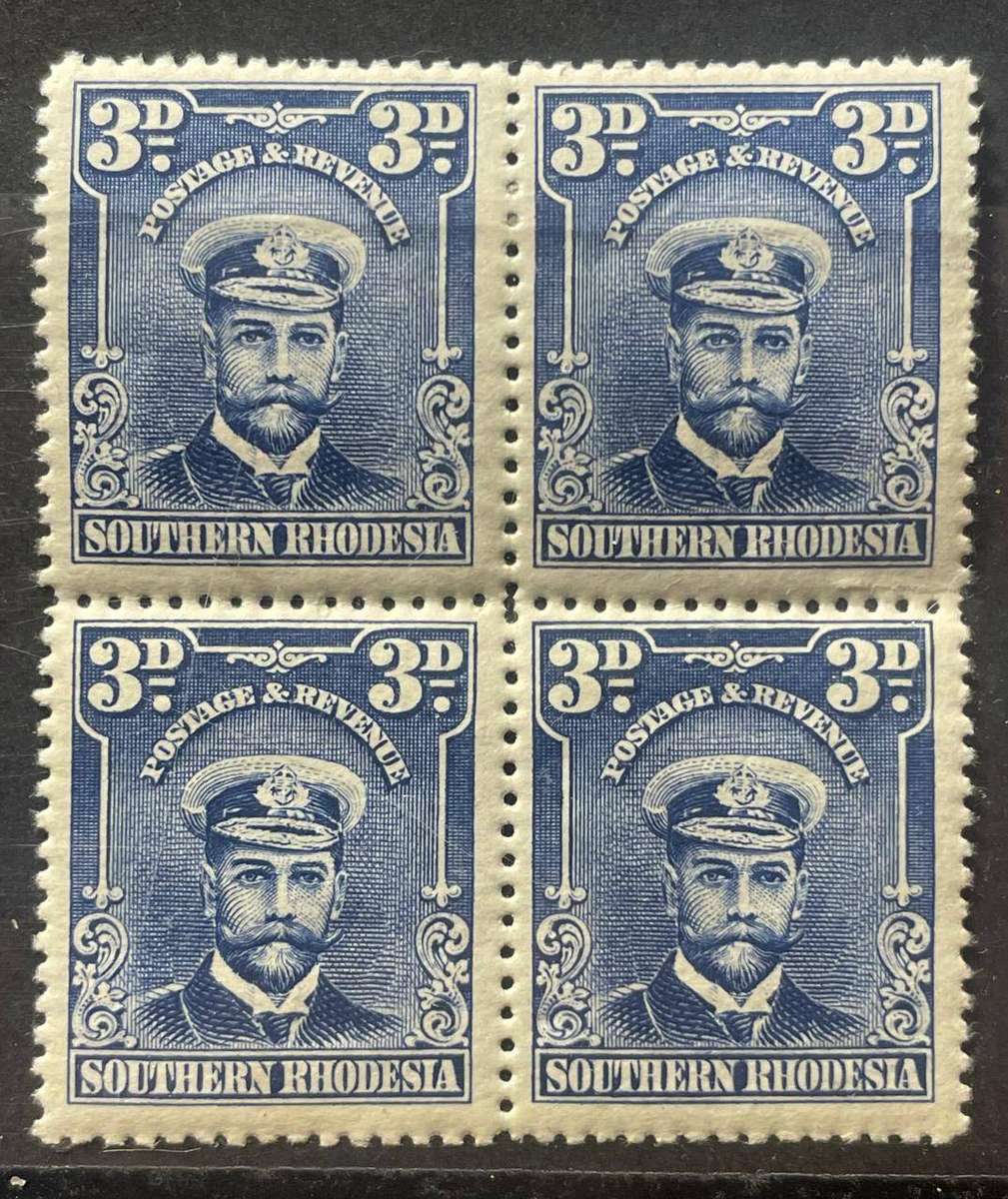 RHODESIA - 1913 & 1924 KGV BLOCKS AND PAIRS - MNH & MM PART 2