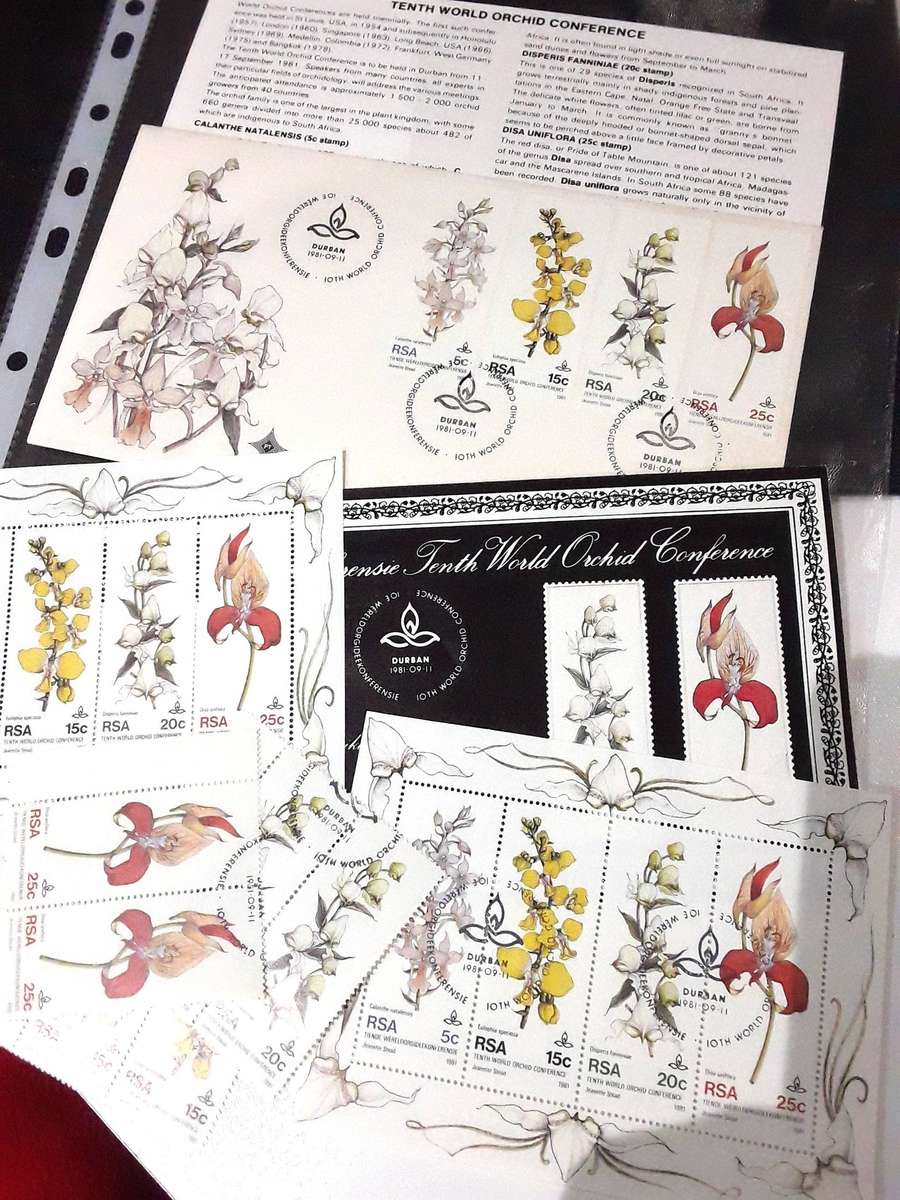 FDC's with mini sheets and stamps in ring file. Please see photos.