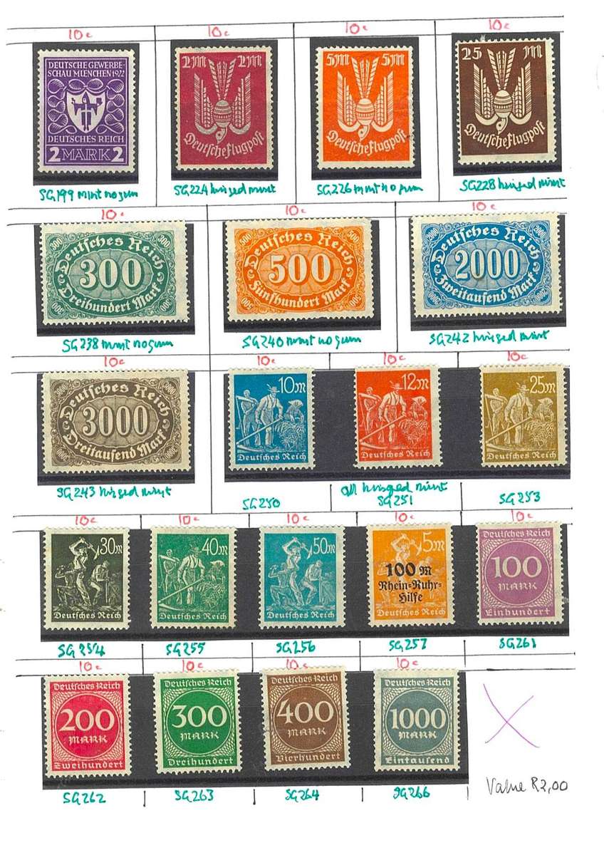 GERMANY STAMPS- MINT SETS. PLEASE SEE PHOTOS