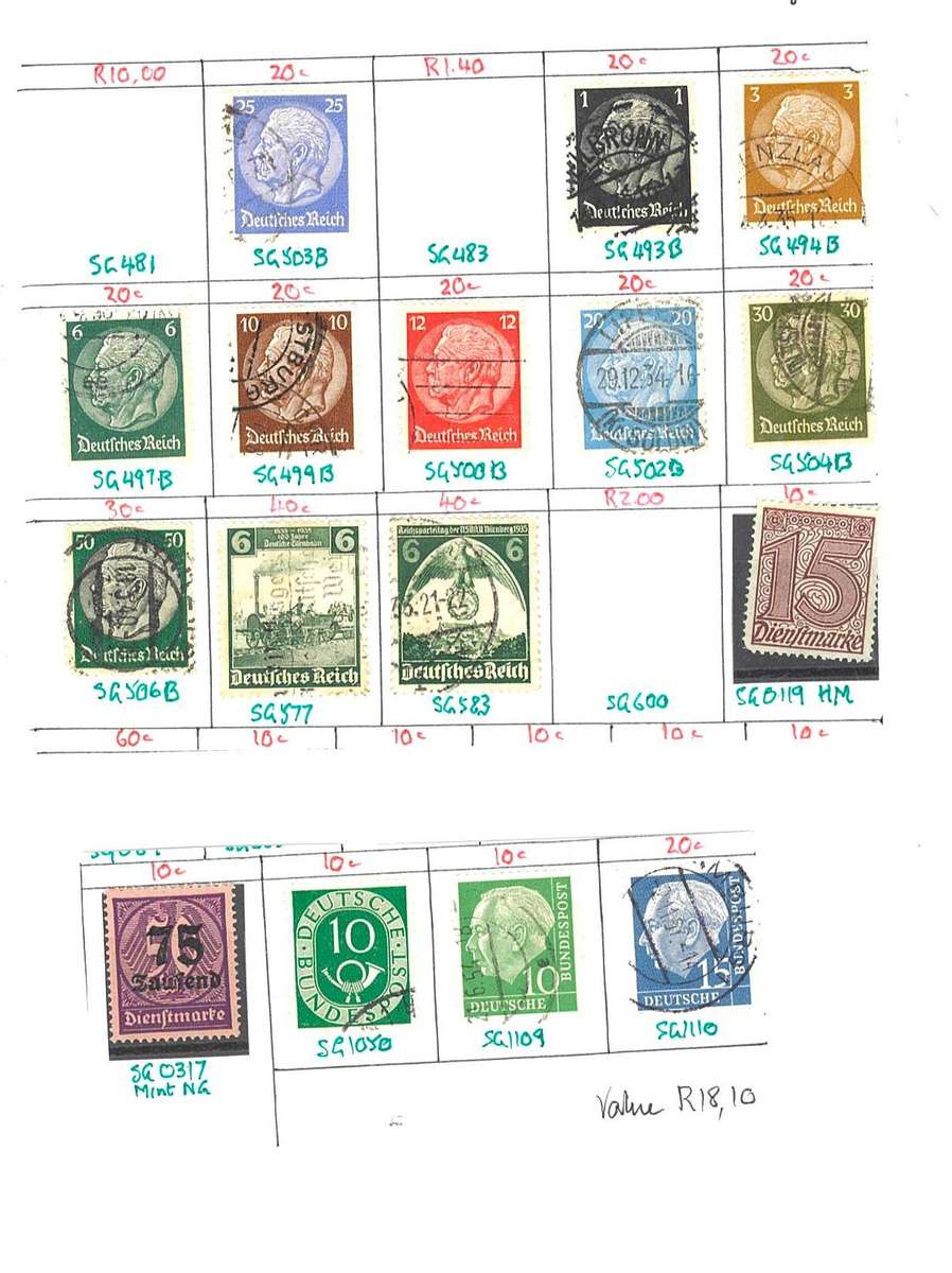 GERMANY STAMPS- GREAT BUY. PLEASE SEE PHOTOS