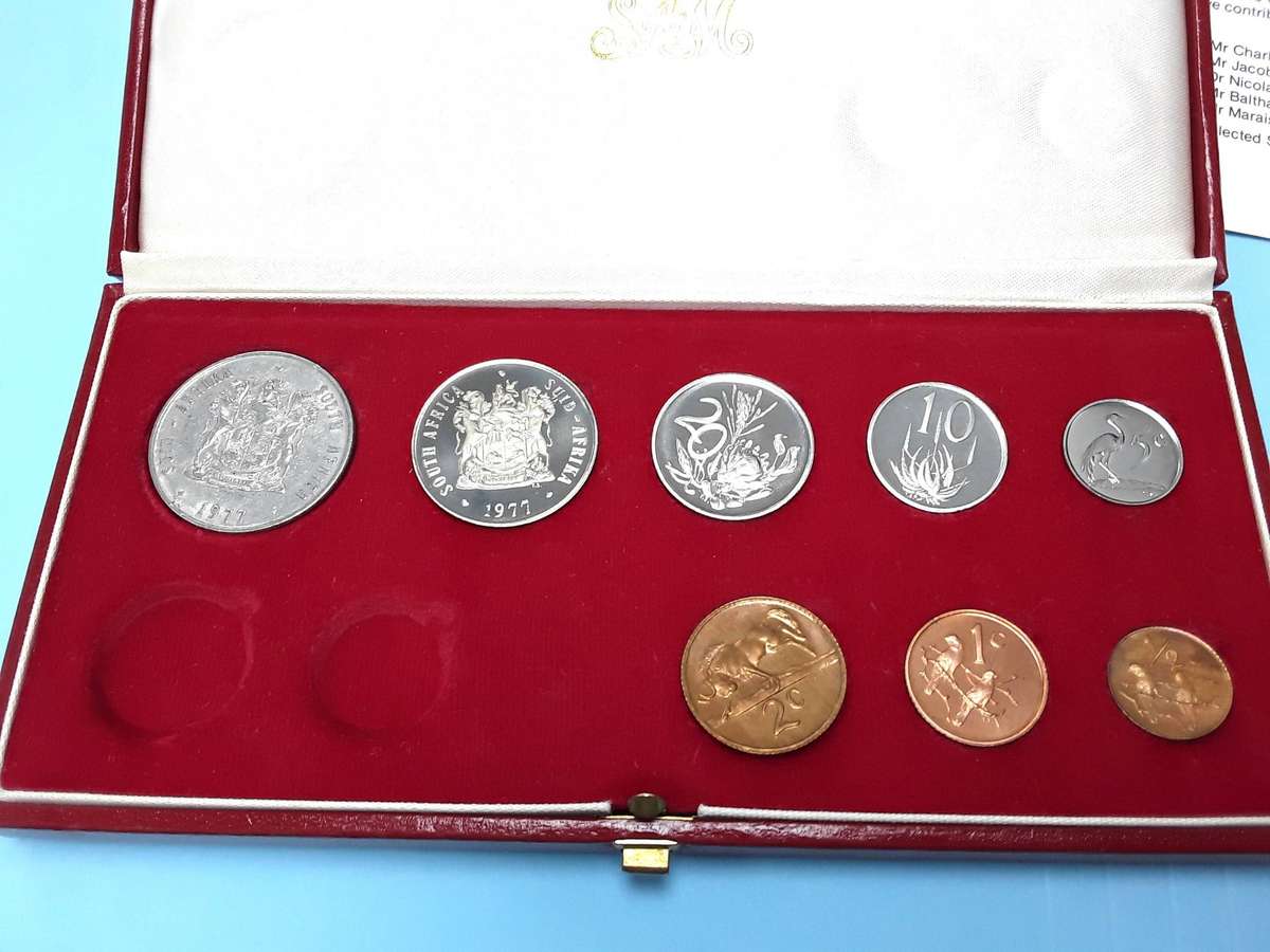 1977 PROOF SET in original SAM Box with Used Nickle R1 coin. NO SILVER. Mint first day cover