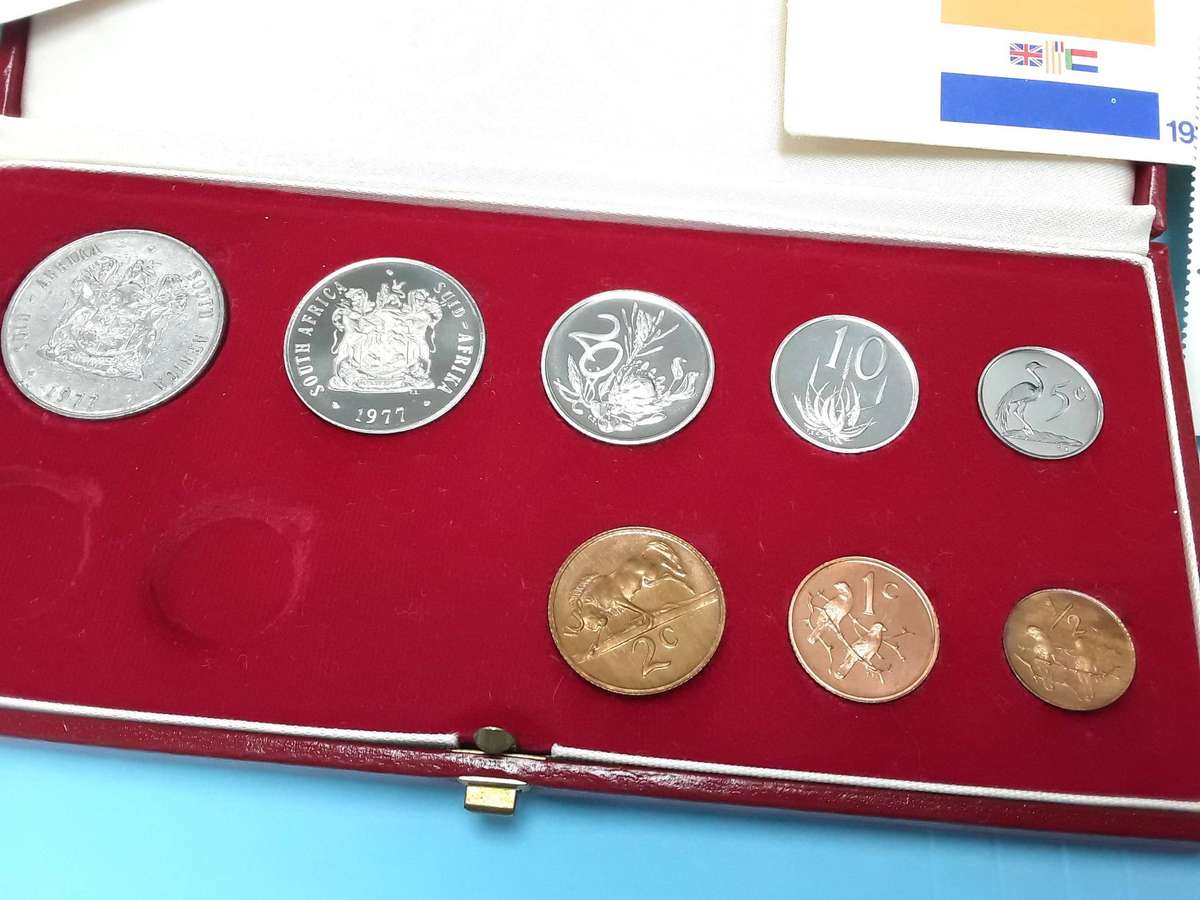 1977 PROOF SET in original SAM Box with Used Nickle R1 coin. NO SILVER. Mint Block and FDC