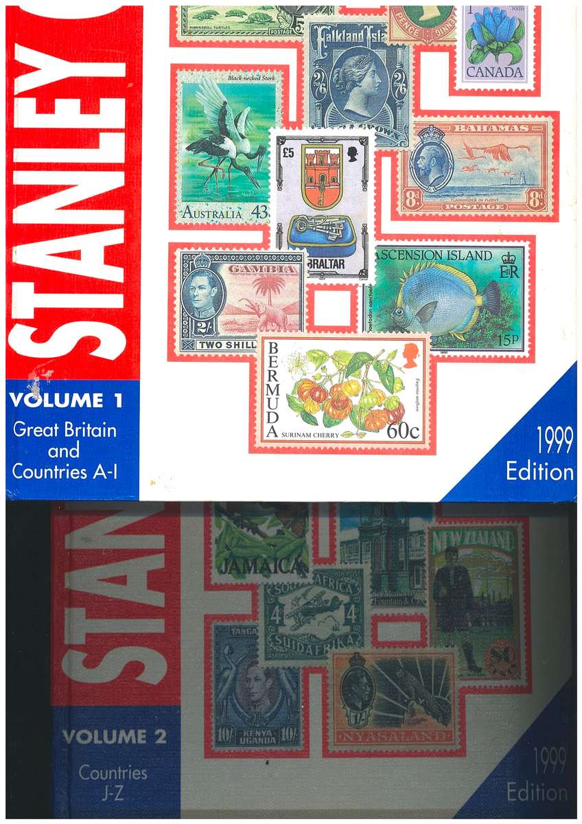 STANLEY GIBBONS CATALOGUE- 1999 Volume 1 & 2. USED. Good condition
